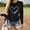 Black, variant on Tops O Neck Casual Letter Print Long Sleeve Heart Shaped Women Women's Blouse Long Sleeve Shirts for Women Valentines Day Shirts for Men Pack of Turtle Neck Top for Women Long Sleeve Casual T Shirt