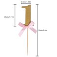 thumbnail image 2 of Worallymy 20 piezas Cake Topper 1 año cumpleaños Cupcake decoración oro Stick aniversario celebración Topper Worallymy JD735806470, 2 of 6