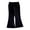 Black, variant on CPNG Girls Cotton Flare Pants Elastic High Waisted Yoga Pants Casual Sports Tights Workout Leggings Kids Solid Color Leggings