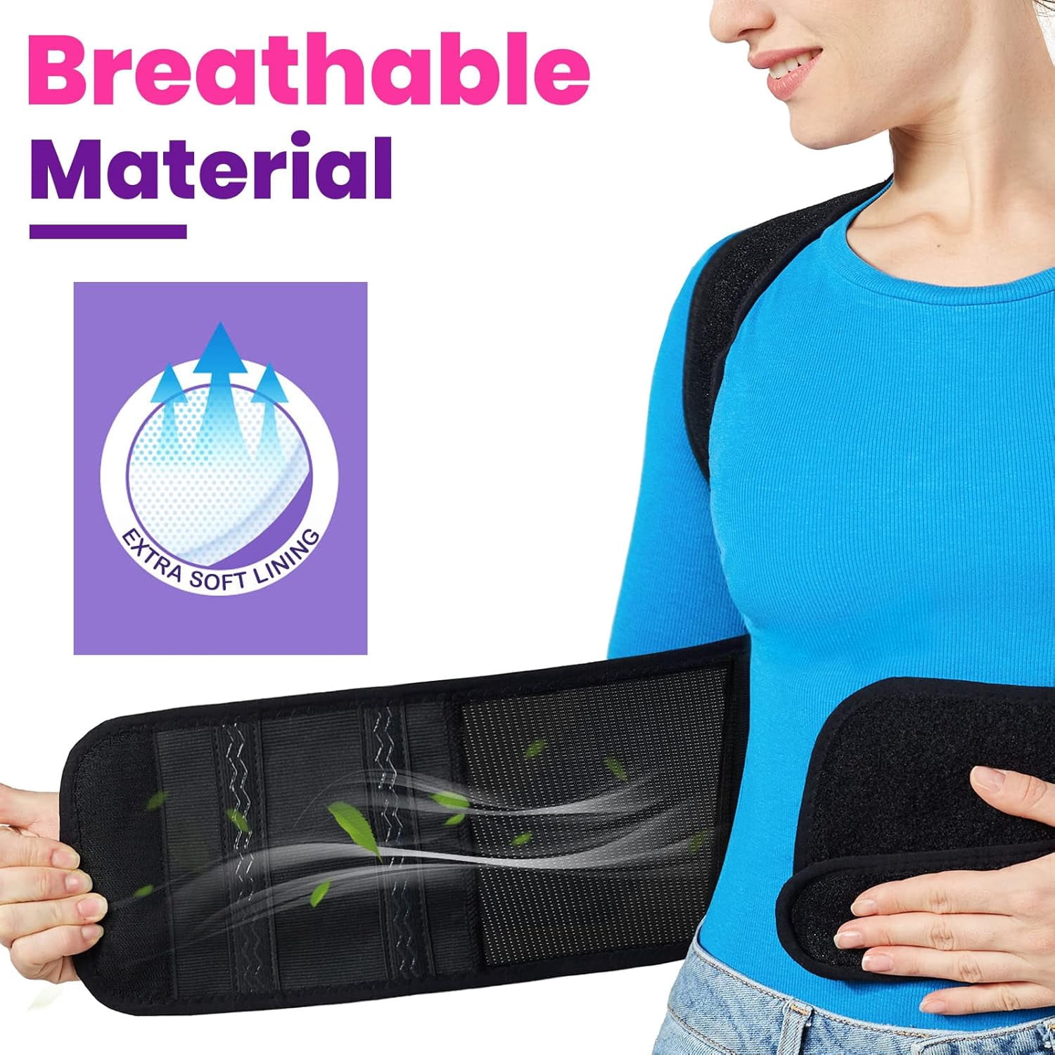 FitGuard Pro Back Brace Posture Corrector for Women and Men, Shoulder Straightener, Adjustable Full Back Support, Upper and Lower Back Pain Relief - Scoliosis, Hunchback, Hump, Thoracic, Spine Correc