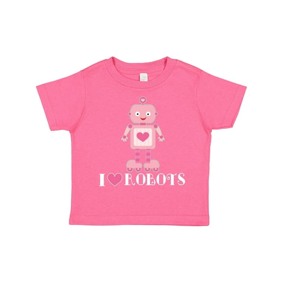 Inktastic Robotics I Love Robots Girls Girls Toddler T-Shirt