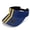 Barbados Flag Inspired Distressed Stripe & Trident Emblem Print, variant on HELLHERO Cactus Visor Cap, Breathable Sun Visor Polyester Fabric Adjustable Strap UV Protection Sun Visor Cap for Jogging