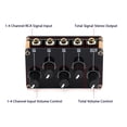 thumbnail image 3 of 4 Channel 3.5mm Stereo Audio Mixer Mini Passive Live Studio Sound Volume ControlTAPDRA Spare Part, 3 of 4
