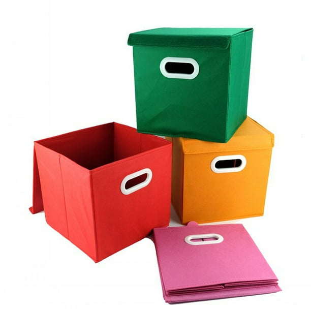 CBD 2pcs Canvas Storage Box Organizer Container For Clothes Toys