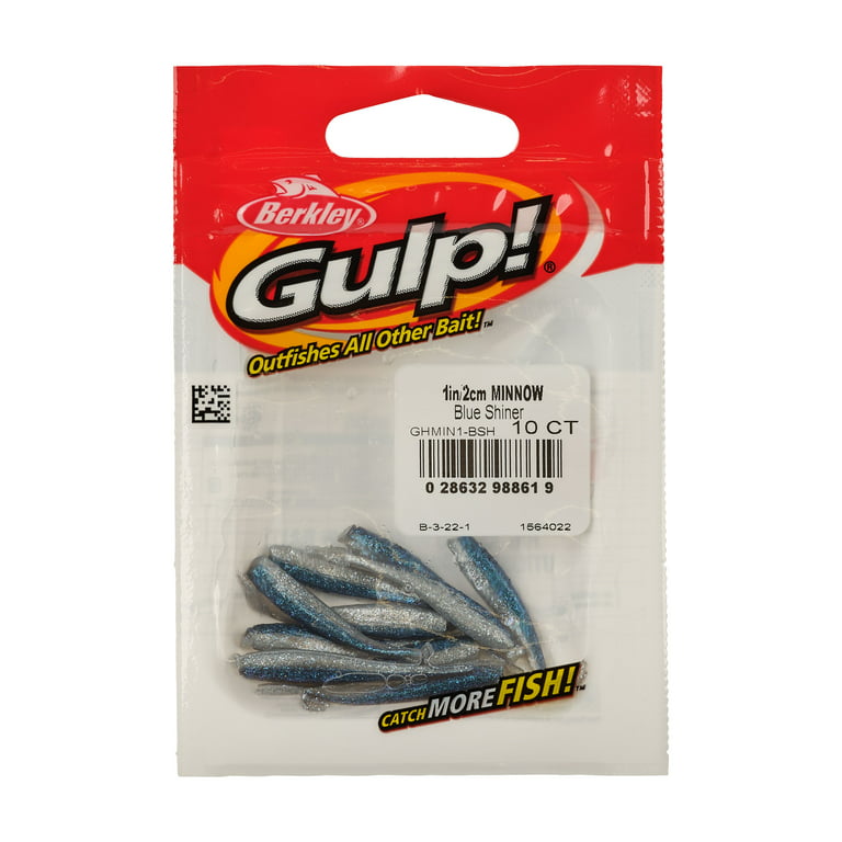 Gulp Bait 1 INCH Smelt Minnow 2 jar Bundle Berkley gulp Alive Perch Minnows  ice Fishing Bait Panfish Minnows : Sports & Outdoors 