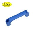 thumbnail image 1 of Manija de tirón de plástico Uxcell con centro de agujero de 120mm azul 2Pack, 1 of 5