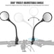 thumbnail image 4 of Espejos para bicicleta, 2 piezas, espejo retrovisor ajustable de 360°, espejo retrovisor para manillar de bicicleta plegable, seguro y convexo de alta definición para bicicleta de, 4 of 8