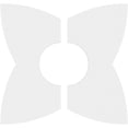 thumbnail image 4 of 14"OD x 5"ID x 5 1/4"C x 1"P Cosmo Architectural Grade PVC Contemporary Ceiling Medallion, Two Piece, 4 of 11