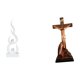 thumbnail image 1 of Figura De Llama De Resina Moderna Y Escultura Católica Religiosa Sagrada, Estatua Abstracta De Fuego Con Adorno De Jesús Para Patio, Oficina, Estantería, Dormitorio, Mesa., 1 of 8