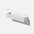 thumbnail image 4 of Veadek Geo Series Short Hanging 16" Planter - 2-Pack White, 4 of 7