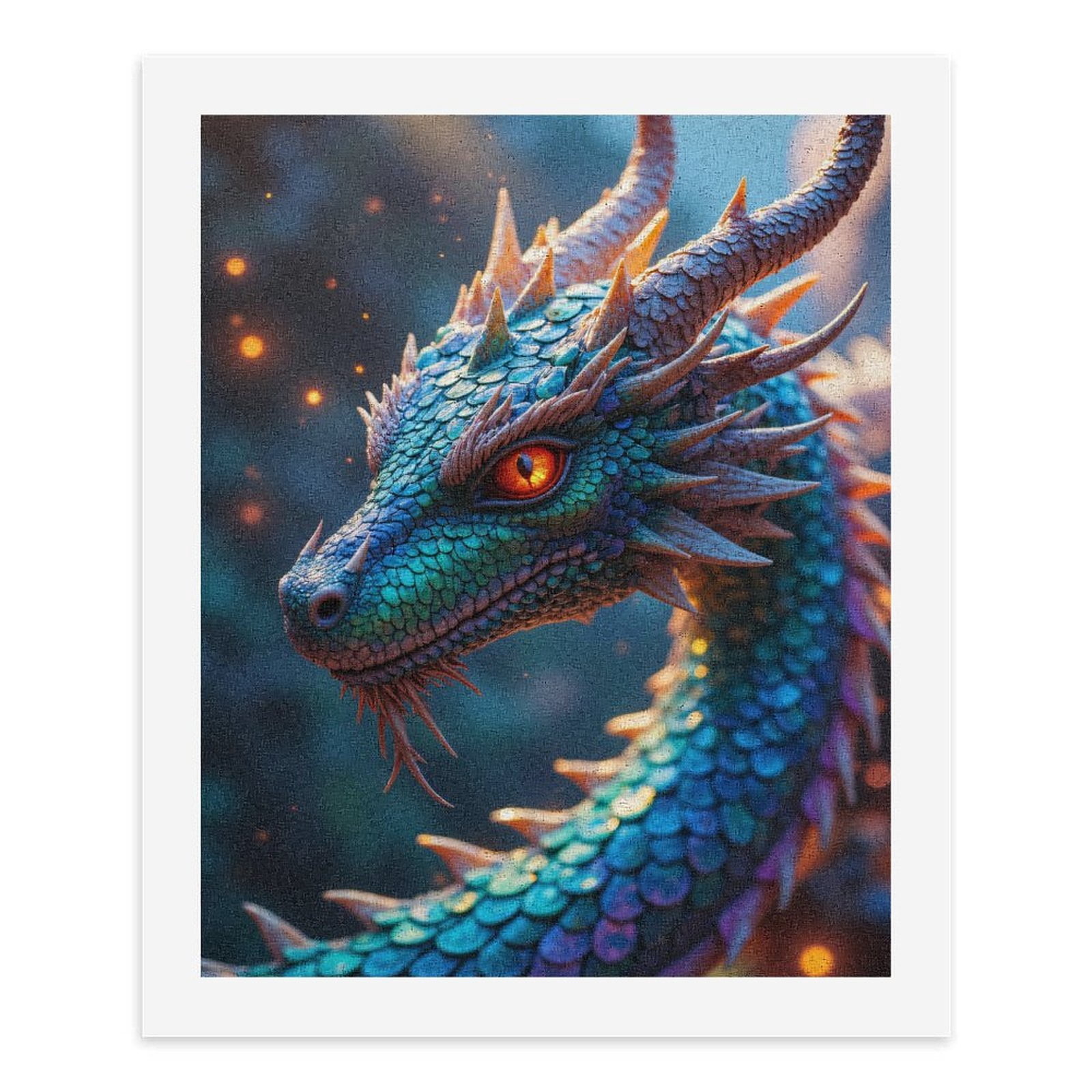 Paint By Numbers Kit for Adults Beginner - DIY Colorful Dragon Fantasy Art Canvas Painting Kits for Adults, Frameless Paint By Number for Adults for Home Wall Decor 16x20 Inch