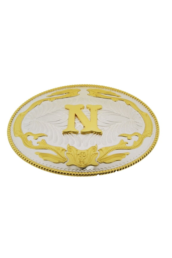 Initial Belt Buckles Western Cowboy Rodeo Texas Style Metal Fashion Costume New