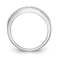 thumbnail image 2 of 14K White Gold Ring Band Wedding Diamond Round , Size 9, 2 of 7