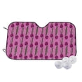 thumbnail image 2 of Lsque Tulips Flowers Car Windshield Sun Shade | Accordion Folding Style Auto Shade for Car Truck SUV Van | Blocks UV Rays Sun Visor Protector | Small, 2 of 7
