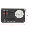 thumbnail image 3 of Lund Boat Gauge Switch Panel 2229278 | Black 6 1/2 x 4 Inch Mercury, 3 of 4