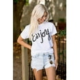 thumbnail image 4 of Enjoy Happiness Inspiring Motivate Women's Graphic T Shirt Tees Brisco Brands M, 4 of 6