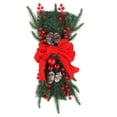 thumbnail image 2 of marioyuzhang Christmas Celebration The Cordless Prelit Stairway Trim Christmas Wreaths For Front Door Holiday Wall Window Hanging Ornaments For Indoor Outdoor Home Xmas Decor, 2 of 9