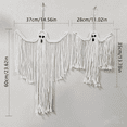 thumbnail image 3 of Yttmshdga Handwoven White Wall Hanging Decor Style Halloween Specter For Porch Door Or Indoor Festive Scene Decoration, 3 of 4