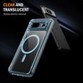thumbnail image 2 of Magnetic for Google Pixel 8 Case, [Compatible with MagSafe] [Full Camera Protection] [10FT Drop Protection] Non-Yellowing Shockproof Protective Slim Phone Case for Google Pixel 8,Blue, 2 of 7