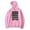 Pink, variant on Mitski 'The Land' Choreography Merch Women Men Long sleeve Fashion Casual Hooded Sweatshirts