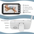 thumbnail image 2 of Monitor de bebé privado de 4,3 pulgadas Detección de temperatura de audio bidireccional para niños, 2 of 8