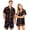 Black, variant on Purple Family Halloween Pajamas Matching Sets Satin 2 Piece,Soft Fabric,Sleepwear,Spooky Season S