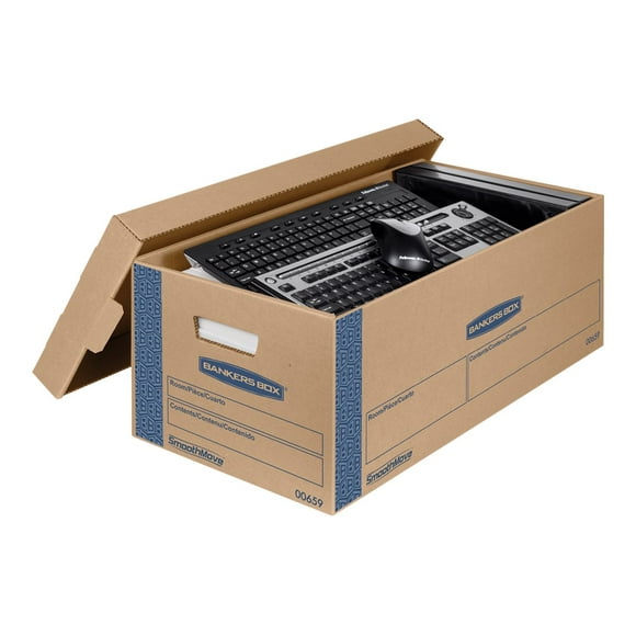 Bankers Box SmoothMove Prime Small - Storage box - for - kraft
