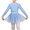 Blue, variant on Girls Dress Basic Leotard Lace Long Sleeve Ballet Dance Gymnastic 7-8 Years