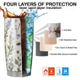 thumbnail image 7 of 20 Oz Pioneer Flower and Butterfly Coffee Tumbler Double Wall Insulated Stainless Steel Water Bottle | Metal Reusable Thermoses Flask with Cup Cap | Leak & Sweat Proof with Anti-Dust Lid, 7 of 7
