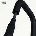 thumbnail image 4 of VIGO Hart Angular Single Handle Pull-Down Spout Kitchen Faucet Set with Deck Plate in Matte Black, 4 of 10