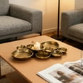 thumbnail image 6 of Cluster Serving Tray- Cluster of 9-piece Round Serving Bowl Cluster, Z-odax Dark Gold Finish, Cluster Serving Bowls 19 in x 12 in x 2.5 in, 6 of 7