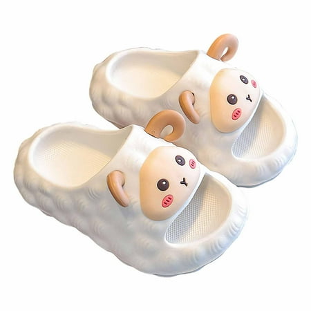 

TUOBARR Summer Savings Clearance! Baby Summer House Slippers Summer Children s Shoes Three-dimensional Sheep Indoor Non-slip Soft-soled Slippers