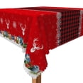 thumbnail image 3 of Tchckioa Merry Christmas Square Tablecloth,Waterproof Table Cloth for Kitchen,52x52 Inch, 3 of 7