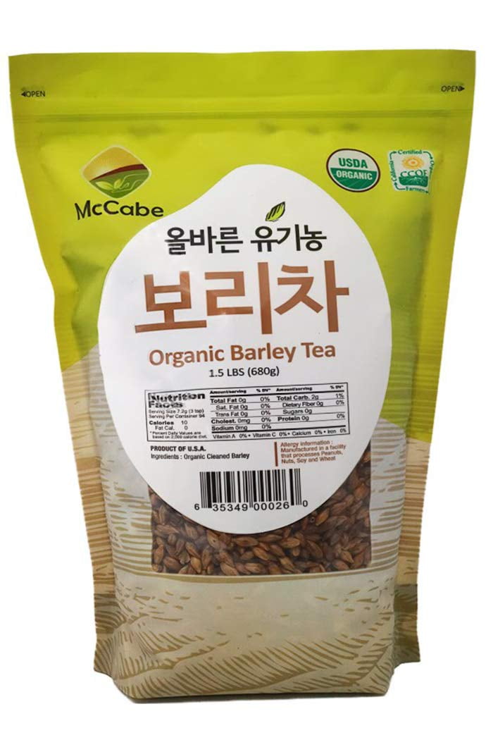 McCabe Organic Barley Tea, 1.5 lb (24 oz), Roasted & Packed in USA