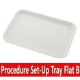 thumbnail image 1 of Dental Procedure Set-Up Trays Flat B (Ritter) 13½" x 9⅝" x ⅞", Autoclavable Tray, White, 1 of 1