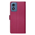 thumbnail image 3 of Leather Case For Motorola Moto G Play 2024 6.5",Embossed Totem Wallet With Card Holder,Wristband, Shockproof Kickstand Magnetic Cover,Wine red,For Moto G Play 2024, 3 of 7