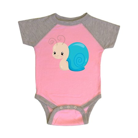 

Inktastic Adorable Blue Snail Gift Baby Boy or Baby Girl Bodysuit