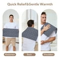thumbnail image 4 of SUNNY HEAT 20x35 Inches Electric Heating Pad - Relieve Body Aches & Pains,Grey, Soft Flannel Corded (1 Piece), 4 of 5