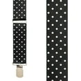 thumbnail image 2 of Suspender Store Polka Dot Suspenders - 1.5-Inch Wide Elastic - Y-Back - Small Pin Clip - 4 Sizes Including Big & Tall, 2 of 4