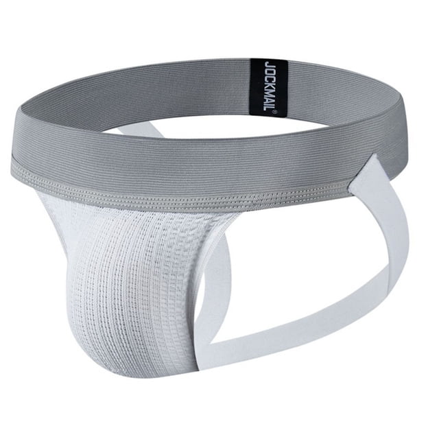 Men's Athletic Supporter Briefs Jockstrap Underwear Elastic Nylon Pouch