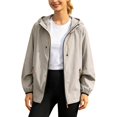 thumbnail image 2 of Hooded Sun Jacket Men Women Summer Fall Lightweight Long Sleeve Loose Casual Zip Up Sun Hoodie with Pockets Fishing Outerwear, 2 of 7