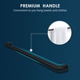 thumbnail image 5 of SUNNY SHOWER Frameless 34" W x 58" H Tub Door with 5/16" Clear Glass Pivot Hinged Shower Door Black, 5 of 10