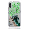 thumbnail image 5 of LG K22 Phone Case, LG K22+ Case, LG K32 Case, Rosebono Hybrid Bling Glitter Sparkle Epoxy Graphic Marble Colorful Silicone Skin Cover Armor Case for LG K22 (Green), 5 of 6