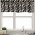 thumbnail image 3 of Ambesonne Skull Valance & Curtain, Grunge Scary Evil, 55"x36", Charcoal Grey Tan, 3 of 6