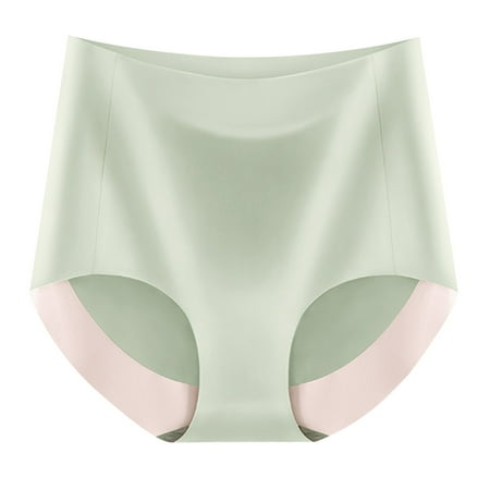 YOTMKGDO Shapewear Tummy Control  Bladder Control Underwear for Women  Breathable Wicking Microfiber Briefs High Waist Ice Silk Seamless   Ladies Underwear Panties (Army Green  XL)