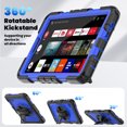 thumbnail image 5 of For Samsung Galaxy Tab A11 Case 8.7 inch, 360 Rotating Shockproof Cover with Stand, Screen Protector, Shoulder Strap (2025, SM-X133/X135), Dark Blue PC, 5 of 7