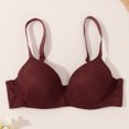 thumbnail image 3 of gbyLJF Womens V-Neck Sports Bra Solid Color Bra Wireless Workout Bralettes No Underwire Everday Bra, 3 of 8
