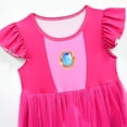 thumbnail image 2 of Guvpev G'irl's Princess Dress Tulle Skirt & Ruffle Sleeve Halloween Cosplay Costume Party Fancy Dress up 3-12 Years, 2 of 9