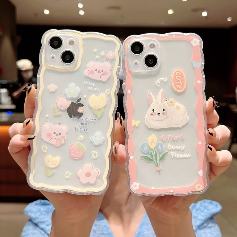 fangke Compatibile con iPhone 6/6S per ragazza e donna, design sottile con motivo floreale floreale, custodia protettiva rigida in policarbonato con