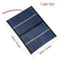 thumbnail image 2 of Módulo de Panel Solar Pequeño de 1.5W 12V DIY de Polisilicio con Cable de 150mm, 2 of 4